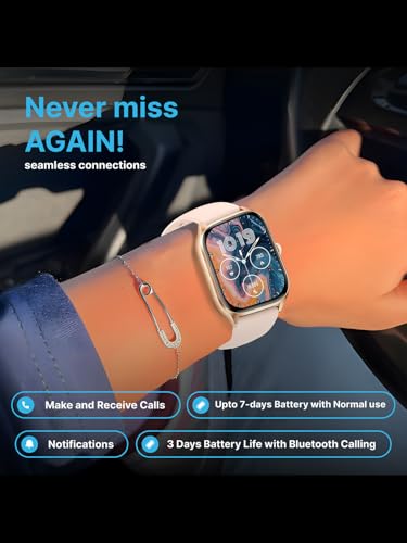 Image of TIMEX iConnect Calling Max 2.01 inch(5.1cm) Display with Functional Crown and BT Calling Smartwatch for Unisex - TWIXW1301T