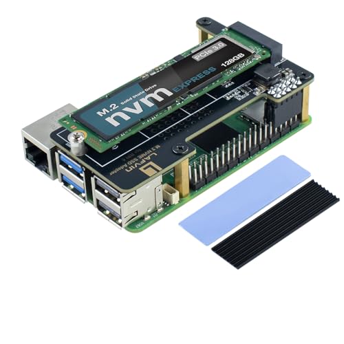 LAFVIN PCIe to M.2 Adapter for Raspberry Pi 5 Support M.2 2230/2242/2260/2280 SSD