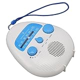 Wasserdichtes Duschradio, Spritzwassergeschütztes AM FM Radio mit Drehknopf, Eingebautem Lautsprecher, Einstellbarer Lautstärke, für den Einsatz Im Badezimmer Im Freien