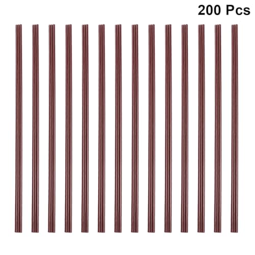 200 pitillos plásticos desechables para café y leche miniatura 3