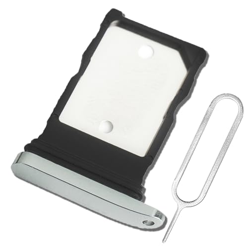 ExtKry Bandeja SIM para Google Pixel 9 Pro Bandeja Tarjeta SIM Calidad Original Reemplazo Ranura Tarjeta Ejecter Needle Avec Carte SIM (Gris)