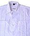 Squish Cuban Style Guayabera Shirt/White - Large