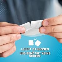 JFA Medical Mikroporöses Fixierpflaster 2,5 cm x 10 m – Chirurgisches Heftpflaster aus Papier, Medizinisches Klebeband zur Wundfixierung, 4 Rollen – Ansicht 4