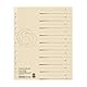 Herlitz 5970009 Trenn Blatt A4 chamois 50er Packung