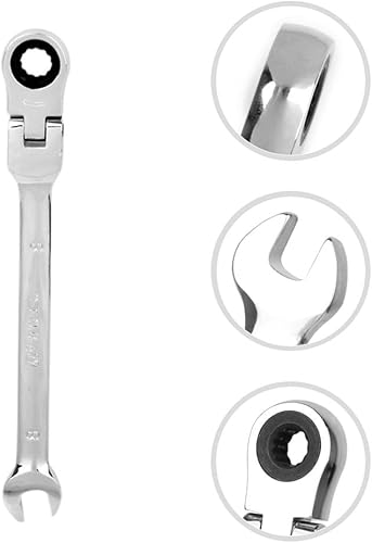 Miniatura 8 de Llave métrica de 0.315 in: llave de trinquete flexible - Llave de trinquete para entusiastas de los mecánicos de bricolaje