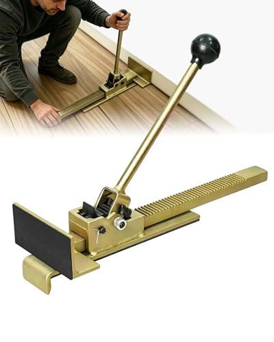 USYATO Hardwood Flooring Jack with Non-Slip Rubber Professional Floor Gap Fixer Tool Flooring Tightening Tool for Straightening Levelling Repairing Installing Hardwood Floors 1Pc