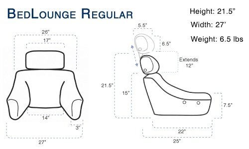 Bedlounge, Regular Size, Black Color #TOP5