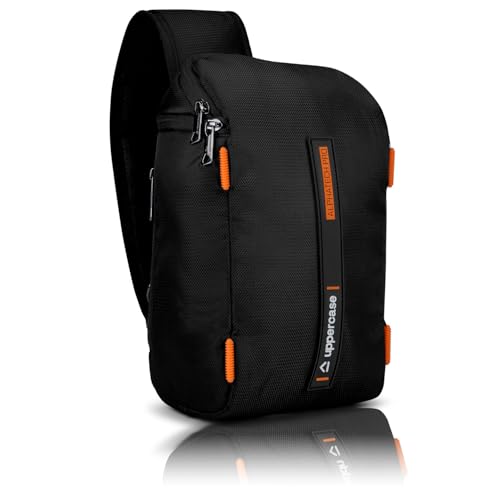 Image of uppercase Flux Sling Bag for Men & Women- Crossbody Sling Bag for Biking Travel, Outdoor Sports, Camping, Hiking | Waterproof Shoulder Bag with Adjustable Strap, Compartment and Zipper Pockets