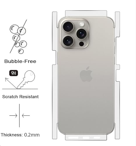 GIOPUEY[2 Pack Back Protector Compatible with iPhone 13 Pro Max, iPhone 13 Pro Max Back Protector Film, Soft TPU, Thin - Image 3