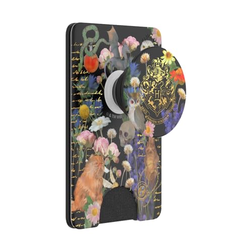 Image of PopSockets Adhesive Phone Wallet and Card Holder with Grip, Harry Potter - Hermione's Notebook