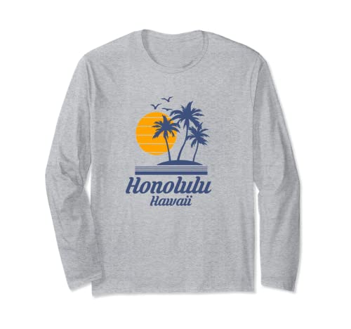 Honolulu Hawái Beach Island Honolulu Hawaii Beach Island Manga Larga