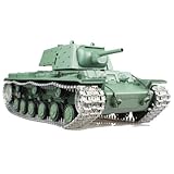 BB Shooting + Smoking + Sound Ferngesteuerter Heng Long RC Panzer KV 1 - Metallschienen Metallgetriebe