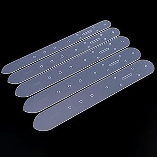 5Pcs Belt Holes Template Acrylic Template Leather Carft Belt Punching Template DIY Set, 25/30/35/38/40mm