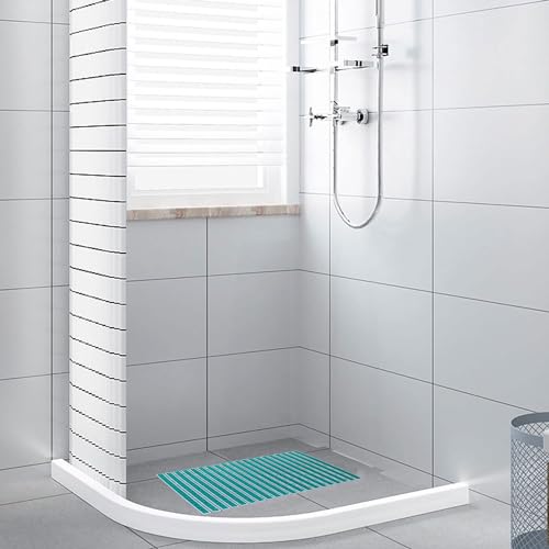 Image of Luxe Home Shower Mats for Bathroom Anti Slip Non Skid Bathtub Mat (Aqua, 40x70 cm)