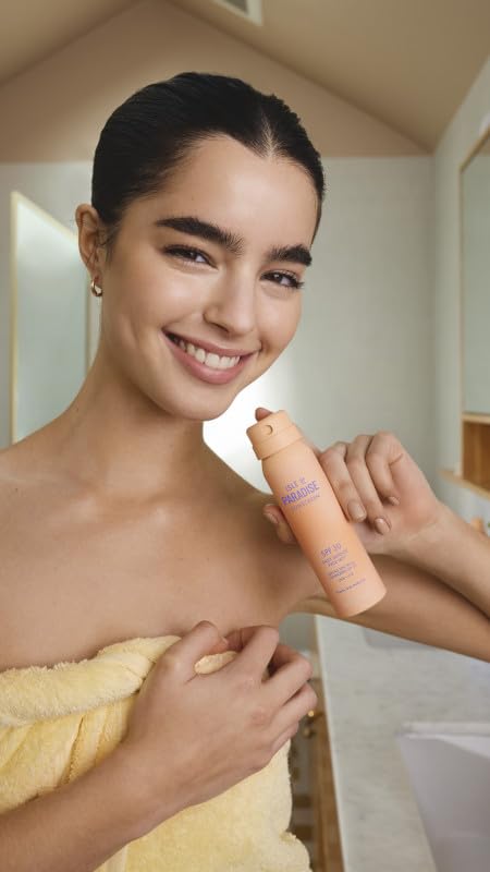 Isle of Paradise Daily Defense SPF 50 Face Mist 59ml – Makeup-Setting Face Sunscreen Spray with Niacinamide & Cica – Invisible, Weightless, Radiant Finish – Vegan, Reef-Safe, All Skin Types - Image 6