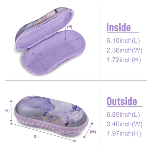 Image of FINTIE Sunglasses Case, Hard EVA Shell Shockproof Sport Glasses Case with Metal Carabiner Travel Zipper Eyeglasses Holder
