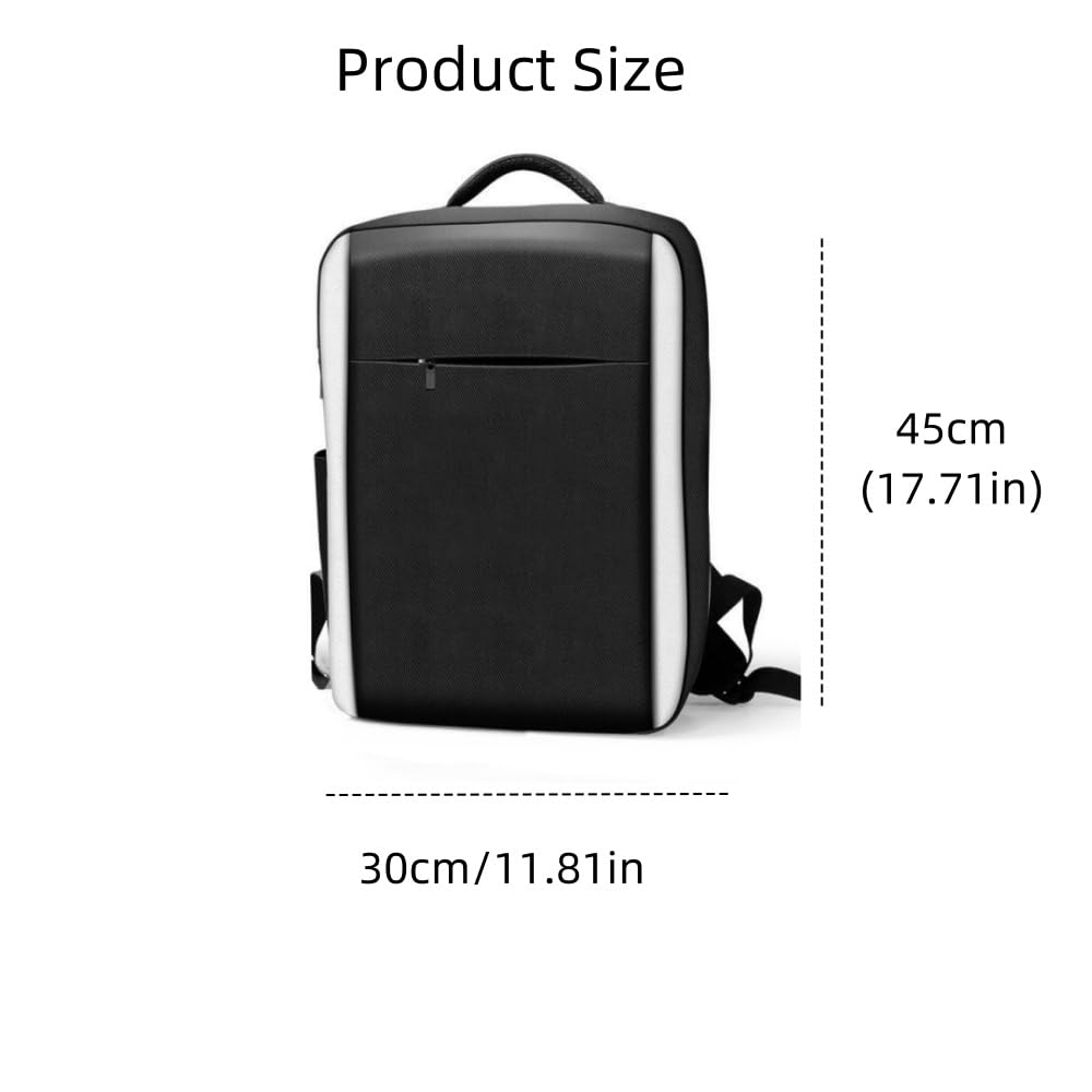 Wokyo Zaino console per PS5, grande capacità, antiurto e impermeabile, custodia da viaggio, nero, universale, moderno, Nero , Universal, moderno