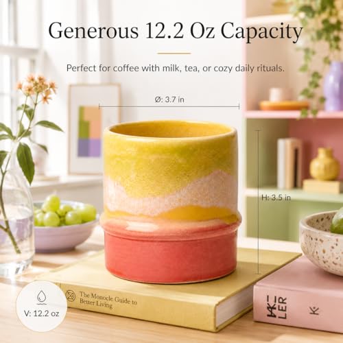 Taza Poppery Kahler 12 oz Amariila Verde Manzana Rosa miniatura 2