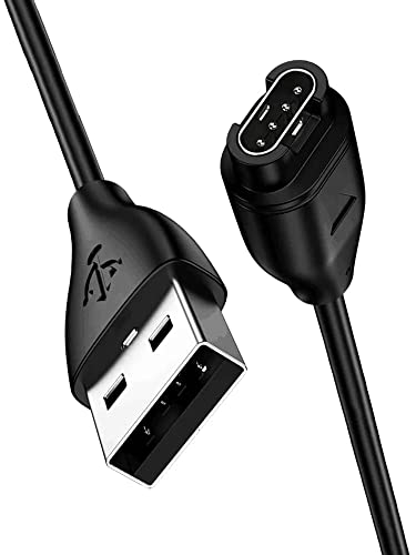 Image of Black Replacement USB Charging Cable For Garmin Garmin Vivoactive 3 Smart Watch, Vivoactive 3 Music, Vivoactive 4 4S, Vivomove 3 3S Style Sport, Vivosport, Vivosmart 5 Plus, Forerunner 935