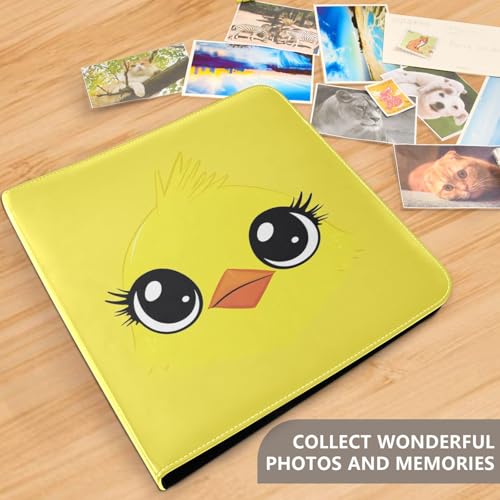 Álbum de fotos adhesivo DIY con cubierta de cuero PU, 40 páginas tamaño 11.8 x 11.2 pulgadas miniatura 5