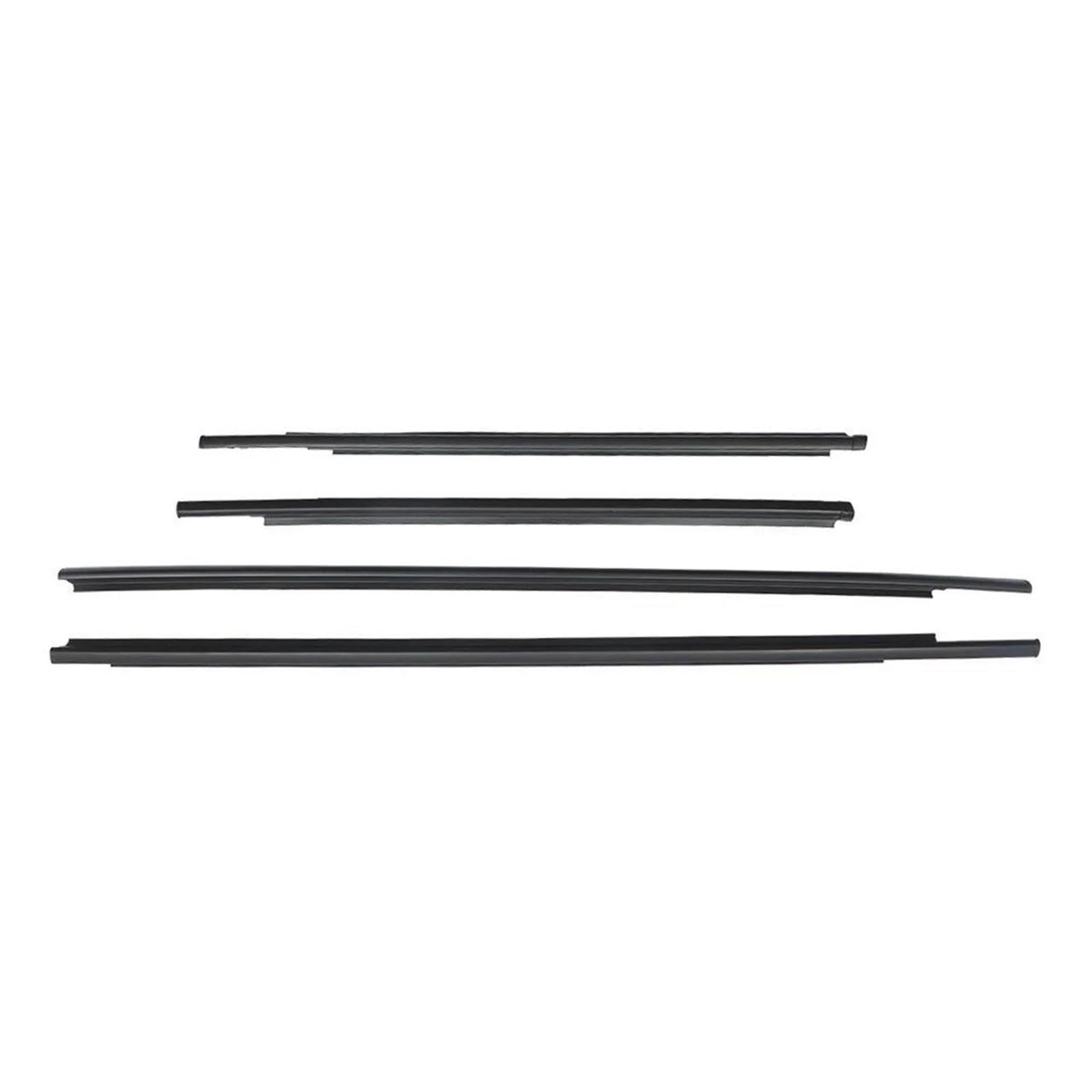 4PCS Car Outer Door Windows Rubber Weatherstrip for Toyota for Yaris Sedan 2007-2016 Waterproof Pressure Sealing Strip