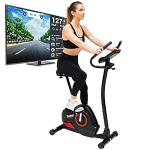 Care Fit CV-357 Hometrainer met 10 functies, 21 programma’s, vliegmassa 7 kg, magnetische rem, elegante en krachtige fietsfiets