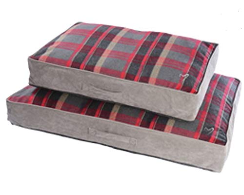 Gor Pets Camden Sleeper Medium (56x81x13cm) Red Check – Washable Dog Bed