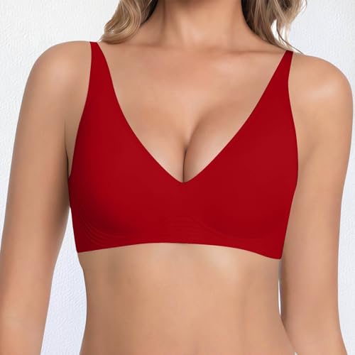 Sujetador efecto elevación suave alta comodidad vino red talla S 3