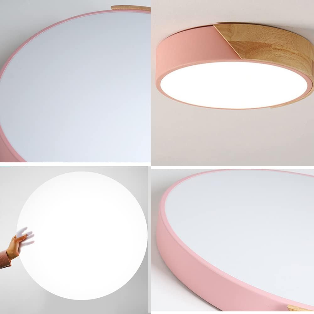 Nowoczesna drewniana lampa sufitowa LED do zabudowy 24 cale z możliwością przyciemniania do salonu i sypialni