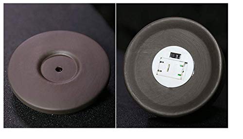 Gracesdawn Creative Windproof Led Lampshade Skull Head Purple Clay Backflow Incense Burner, Aromatherapy Decoration Home Decoration, With Backflow Incense Cone #TOP6