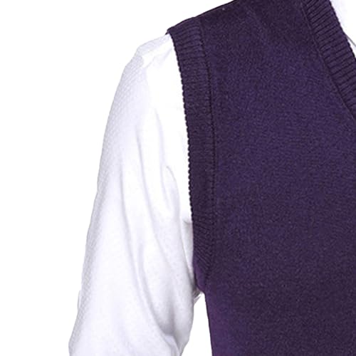 JEShifangjiusu Mens V Neck Sweater Vest Cable Knitted Pullover Sweaters Vest Wool Blended Relaxed Fit Knit Sleeveless Sweater2