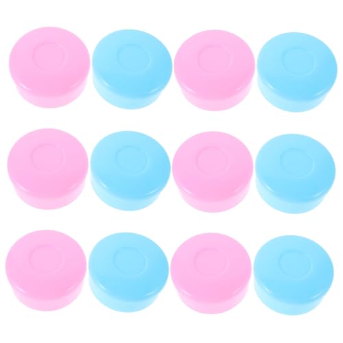 HONMEET 6 Pairs Lidded Go Chess Container: Vibrant Chess Pieces Holder For Kids - Portable Board Game Pieces Storage Box For Go Game