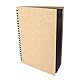 Artway Enviro - Skizzenbuch mit Spiralbindung - 100 % Recycling - Schwarzes Papier/Karton - A4 Hochformat - 30 Blatt mit 270 g/m², Schwarz