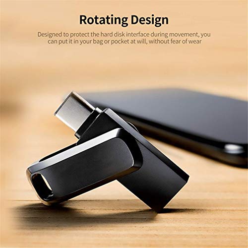 Jtoony USB-Speicherstick mit zwei Anschlüssen, tragbar, U-Disk, USB 3.1, 32 GB, Hochgeschwindigkeits-Typ-C, U-Disk für… – Bild 7