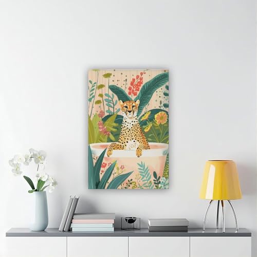 Impression sur toile guépard déco bohème grand format - 6