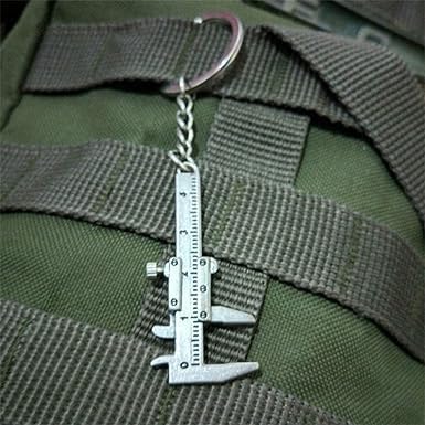 Image of Mini Portable Hand Tool Keychain Adjustable Key Spanner Wrench Universal Chain Universal For Gift. (Mini Vernier)