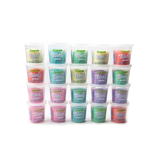 image for Crayola 20pk Pearl Dough 20pk x 3oz – Ideal Halloween Party Favors &