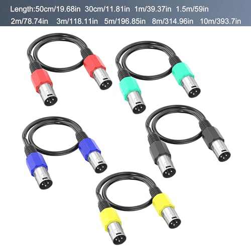 Câble XLR Kanon 3 broches mâle-mâle anti-interférence pour microphone