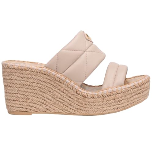 Beige Replay Susan Padded Wedge Sandals EU 36