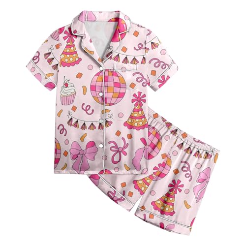 Pantalones cortos de punto frescos con estampado infantil, conjunto ligero de verano