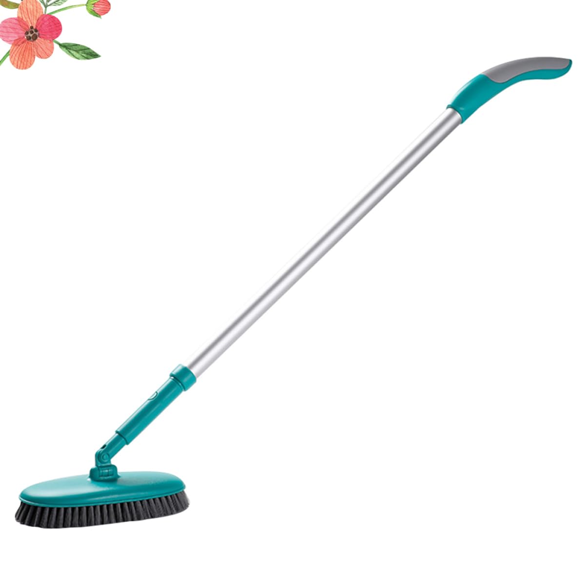 Didiseaon Accesorio De Limpieza para Hogar Cepillo De Suelo Flexible Mango Ajustable