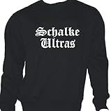 Markenqualität: 280g/m² Schalke Ultras; Städte Sweatshirt schwarz, Gr. S
