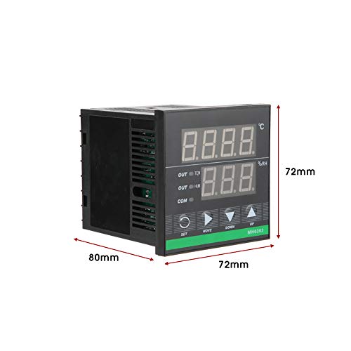 Changor Corredo del regolatore di umidità e di temperatura, MH0302 interruttore di umidità dell'esposizione di LED per Sostituzione del controllo di deposito del grano per industria