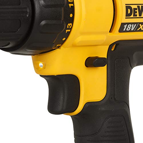 Image of DEWALT DCD771S2 18V 13mm XR Li-ion Cordless Compact Drill Machine Driver with 2x1.5 Ah Batteries included