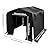 8x8x8 FT Storage Shed Tent, Heavy Duty Waterproof Carport with Roll-up Zipper Door, Portable Garages Storage Shelter for Motorcycles, Bikes and Outdoor Tools, Black
