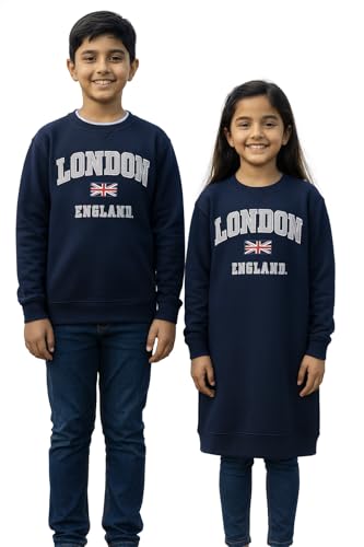 Kinder London England Sweatshirt 5 Farben Desert Storn,...