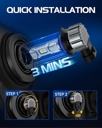 Image of SEALIGHT 9006 Fog Light Bulbs, 40,000LM, 6500K Cool White, 2-Pack