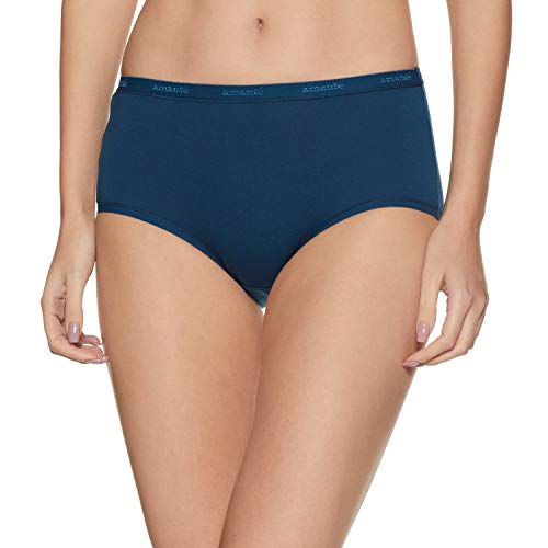 Image of Amante Solid Cotton Full Brief Panty Pack(Pack of 3)