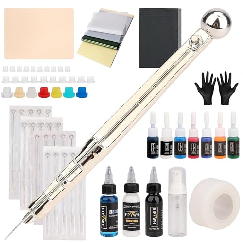 Set Di 14 Stencil Per Tatuaggi Con Henné, Temporanei, Con Glitter E - Foto 5