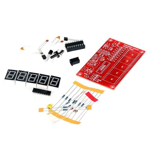 1Hz-50MHz Unassembled Frequency Counter, Frequency Meter DIY Bulk with Digital Display